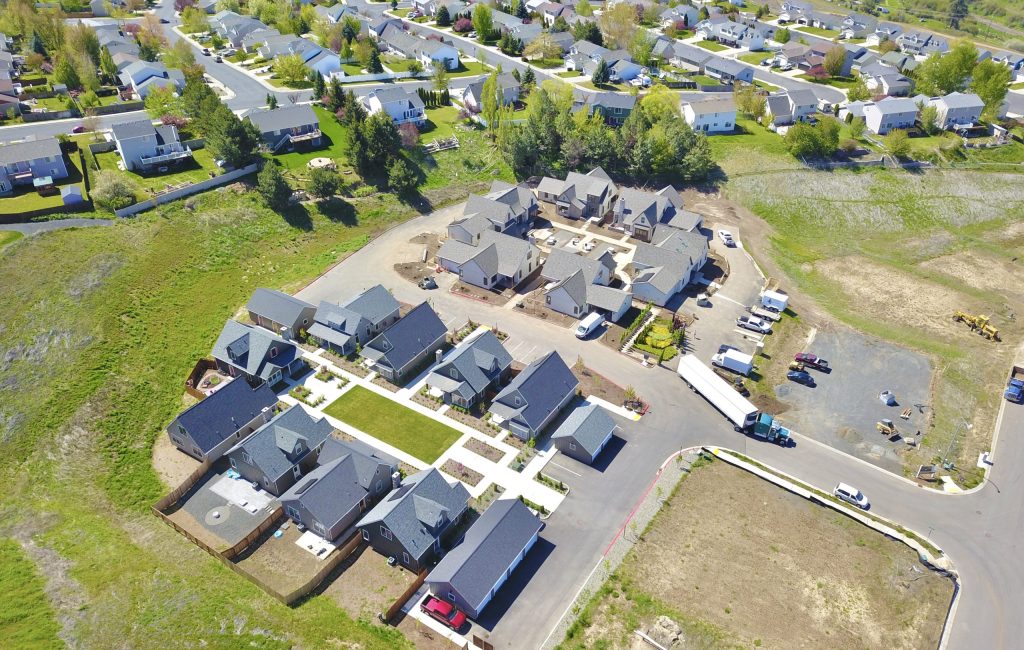 hiddenview cottages aerial